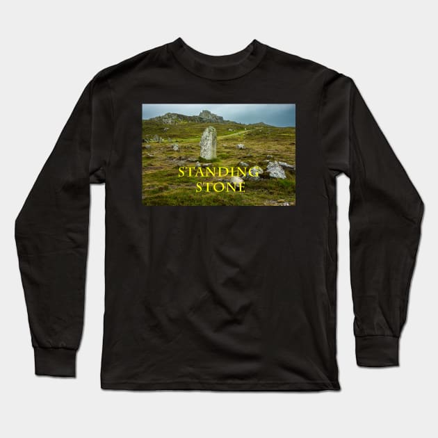 An Ancient Standing Stone in Ireland Long Sleeve T-Shirt by TTDean